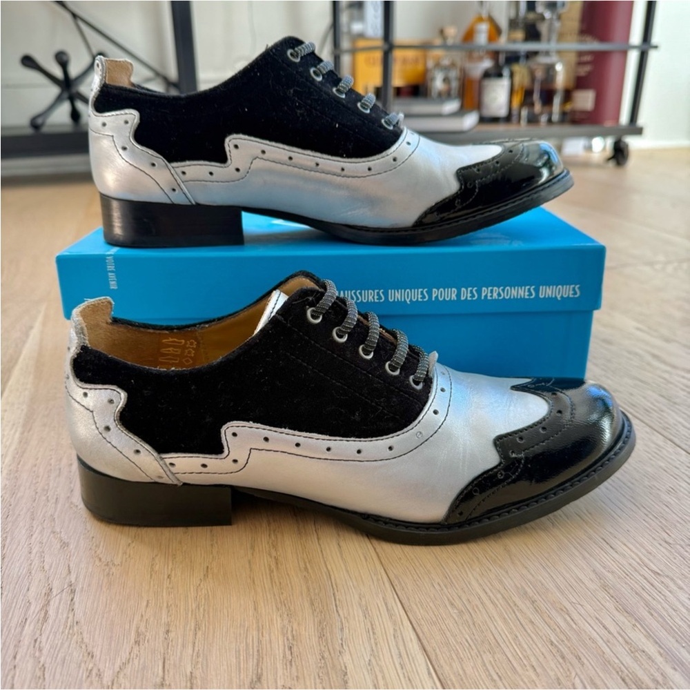 John Fluevog Biblio Cole Lace-up Wingtip Brogues Size 9.5 - Picture 5 of 13